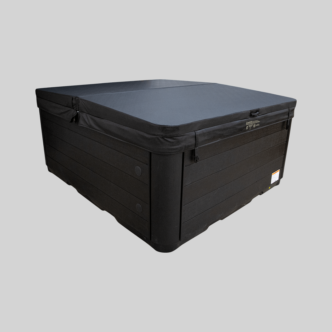 2.14m x 2.14m USAMade Spa Pool Cover Midnight Black
