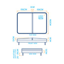 1.6m x 2.15m - Charcoal - Alpine Spas Cover