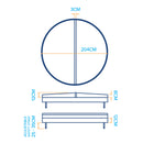 2.04M (Circular) - Charcoal - Alpine Spas