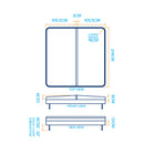 2.14m x 2.14m - Charcoal - Alpine Spas Cover (16cm Radius)