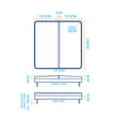 2.28m x 2.28m - Charcoal - Alpine Spas Cover (16cm Radius)