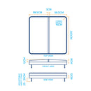 2m x 2m - Charcoal - Alpine Spas Cover (16cm Radius)