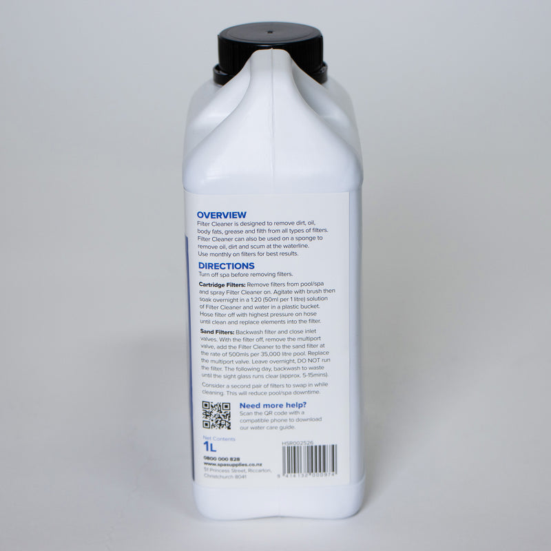 Spa & Pool Filter Cleaner - 1L.