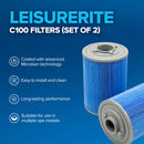 Leisurerite C100 Microban Filters (Set of 2)